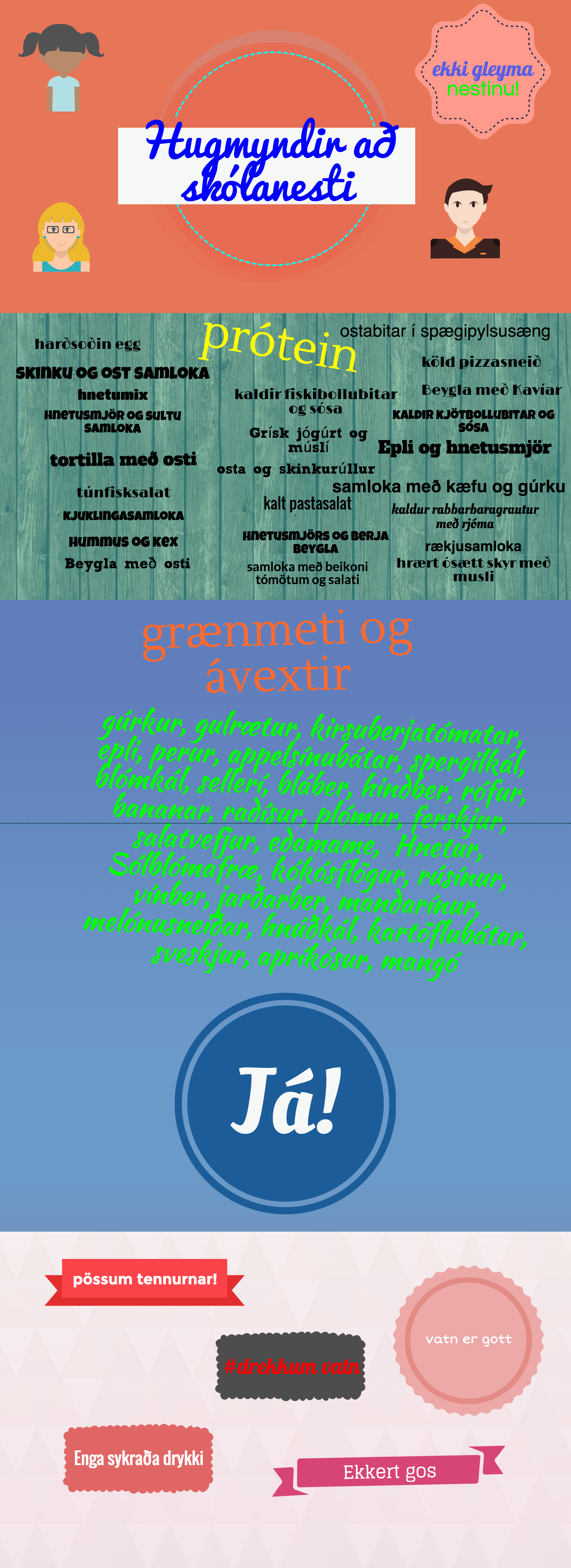 Skólanesti handa börnum