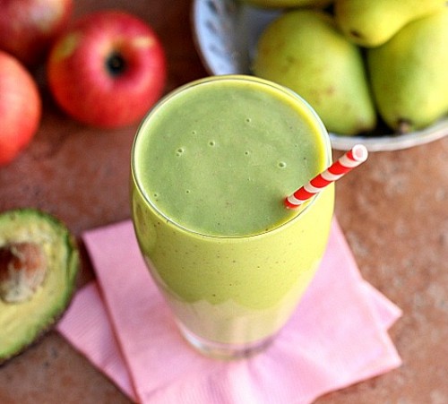 Creamy-Apple-Pear-Smoothie-Banana-Free-Paleo-4