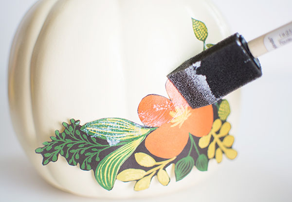 Mod-Podge-over-floral-paper