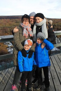 Anna Kristín og fjölskyldan