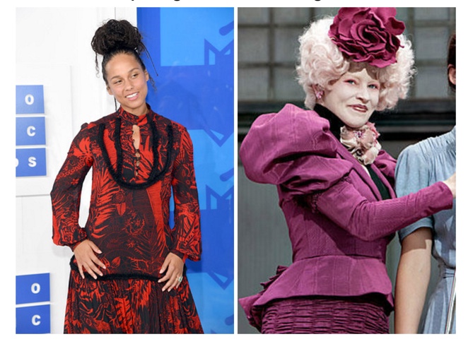 Alicia Keys var eins og hún væri að tilkynna Hunger Games