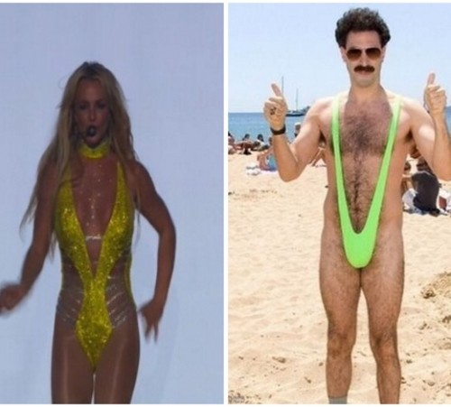 Britney = Borat