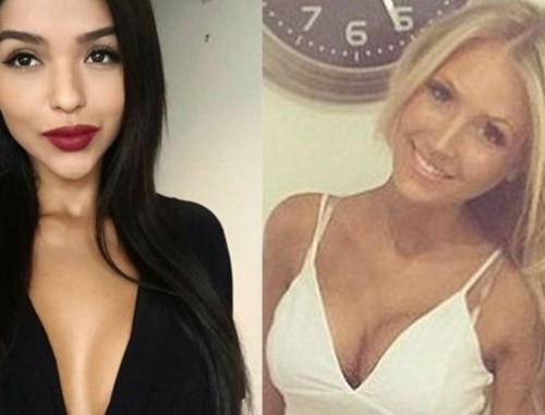 Roze Cook og Nyssa voru tvær af fimm stelpum á snekkjunni