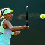 Miami Open: Amanda Anisimova slær tennisboltann