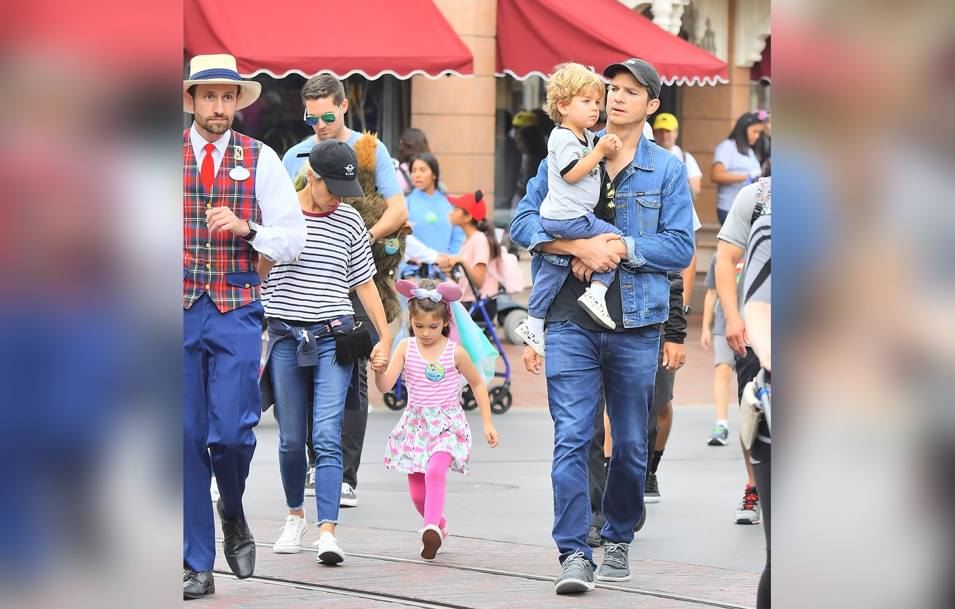 EXCLUSIVE: Ashton Kutcher and Mila Kunis celebrate their daughter's birthday at the happiest place on earth, Disneyland