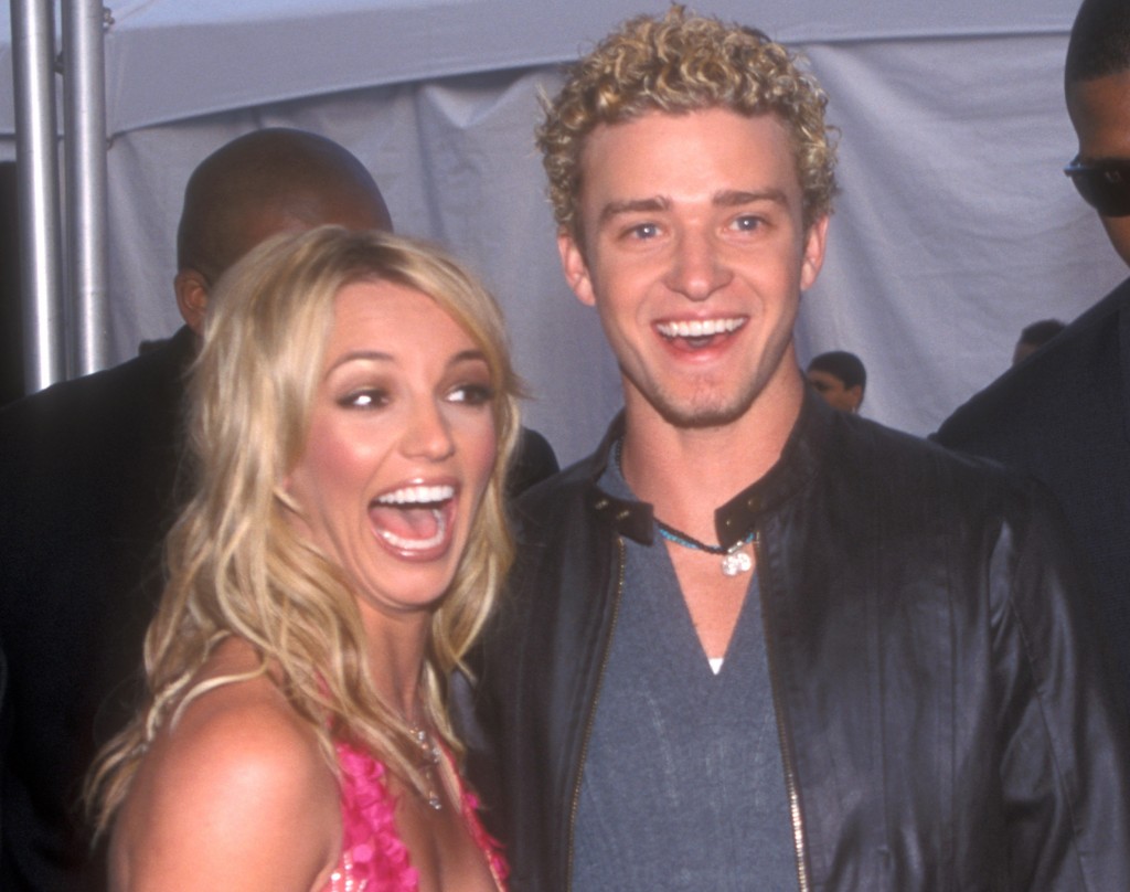 Britney Spears & Justin Timberlake at the The Shrine Auditorium in Los Angeles, California (Photo by Barry King/WireImage)